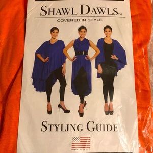 Womens convertible ripped shawl